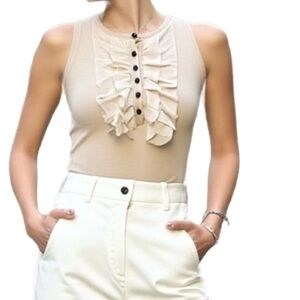 Club Monaco Wool Tuxedo Racerback Holiday Tank Size XS